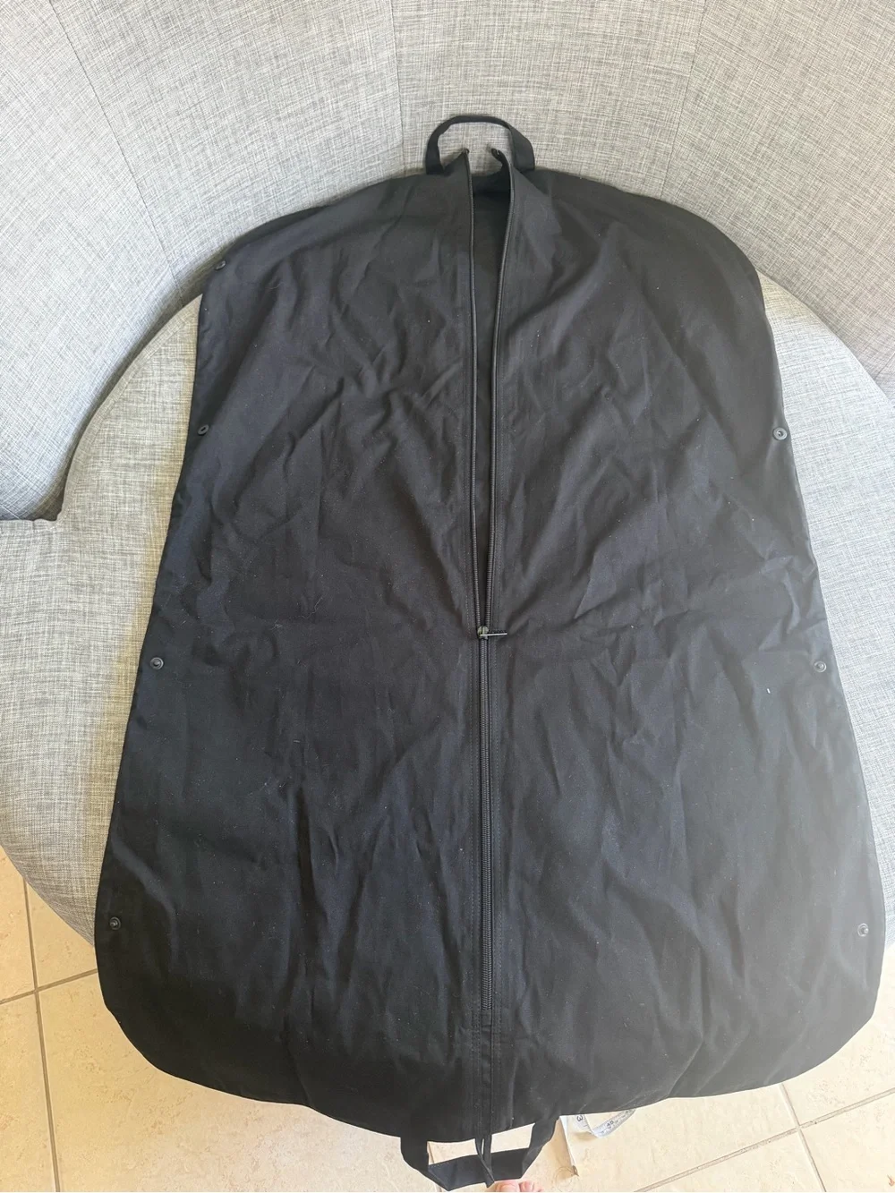 CHANEL Black Garment Cover with White Logo